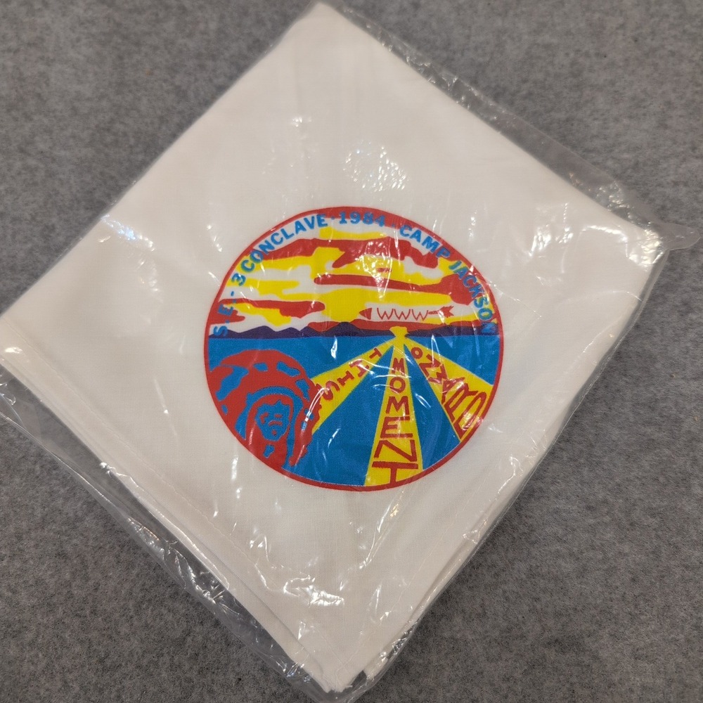 New/Sealed 1984 Camp Jackson 3 Conclave Bandana Souvenir "This Moment Onward"‎
